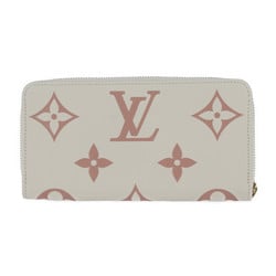 LOUIS VUITTON Louis Vuitton Zippy Wallet Long M81914 Monogram Empreinte Cream Rose Trianon Round