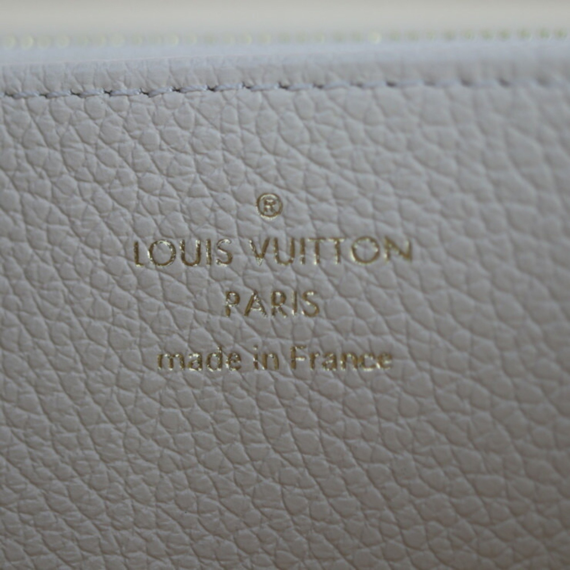 LOUIS VUITTON Louis Vuitton Zippy Wallet Long M81914 Monogram Empreinte Cream Rose Trianon Round