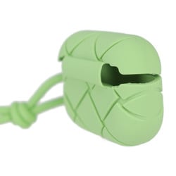 BOTTEGA VENETA Airpods Pro Case, Small Item, 691715, Rubber, Pistachio, Green, with Strap, Earphone Cover