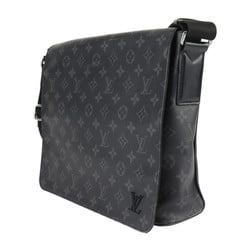 LOUIS VUITTON Louis Vuitton District MM NM Shoulder Bag M44001 Monogram Eclipse Leather Black Grey