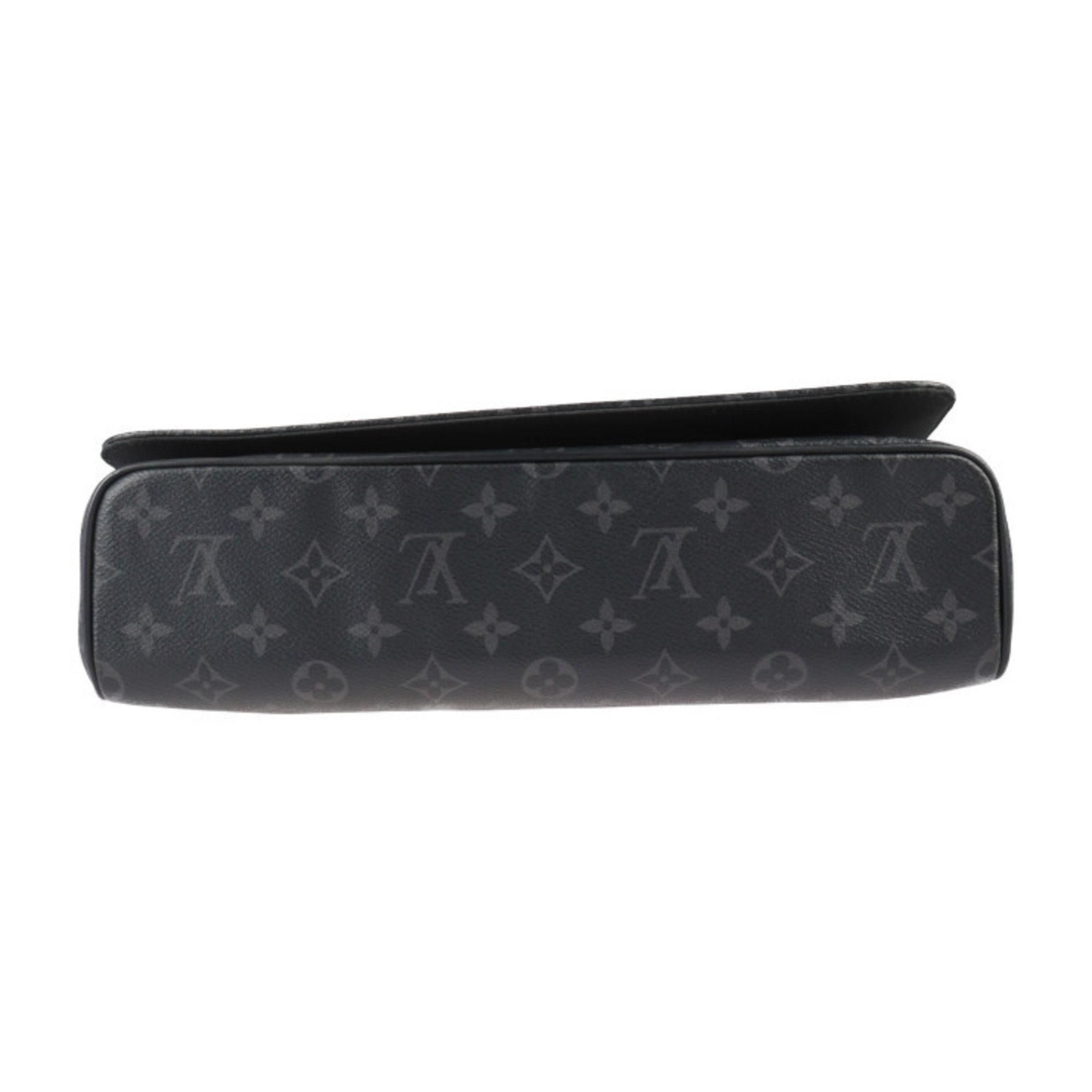 LOUIS VUITTON Louis Vuitton District MM NM Shoulder Bag M44001 Monogram Eclipse Leather Black Grey