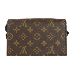 LOUIS VUITTON Louis Vuitton Steamer Wearable Wallet Shoulder Bag M82534 Monogram Canvas Leather Brown Black Orange Pochette Crossbody