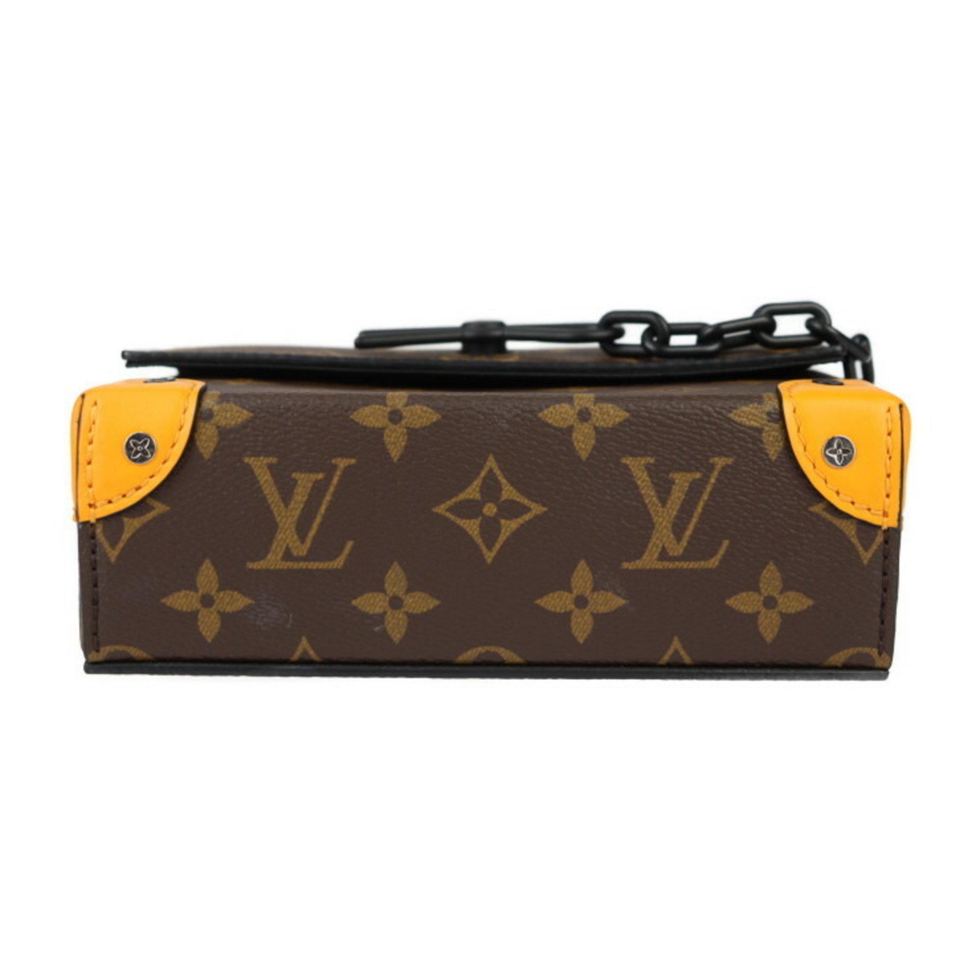 LOUIS VUITTON Louis Vuitton Steamer Wearable Wallet Shoulder Bag M82534 Monogram Canvas Leather Brown Black Orange Pochette Crossbody