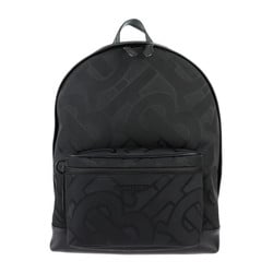 BURBERRY Backpack TB Monogram Backpack/Daypack 8043706 Jacquard x Leather Black