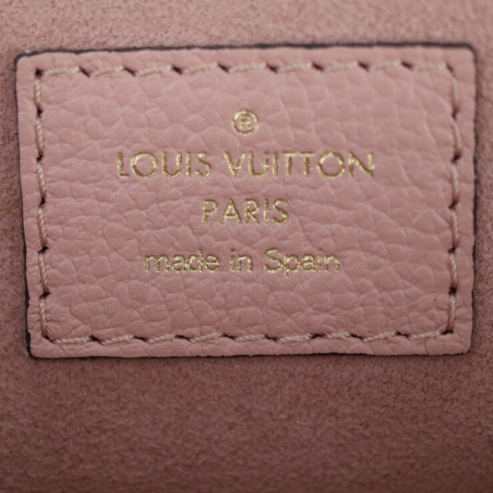 LOUIS VUITTON Louis Vuitton Georges BB Monogram Empreinte Handbag M53942 Leather Rose Poodle Shoulder Bag