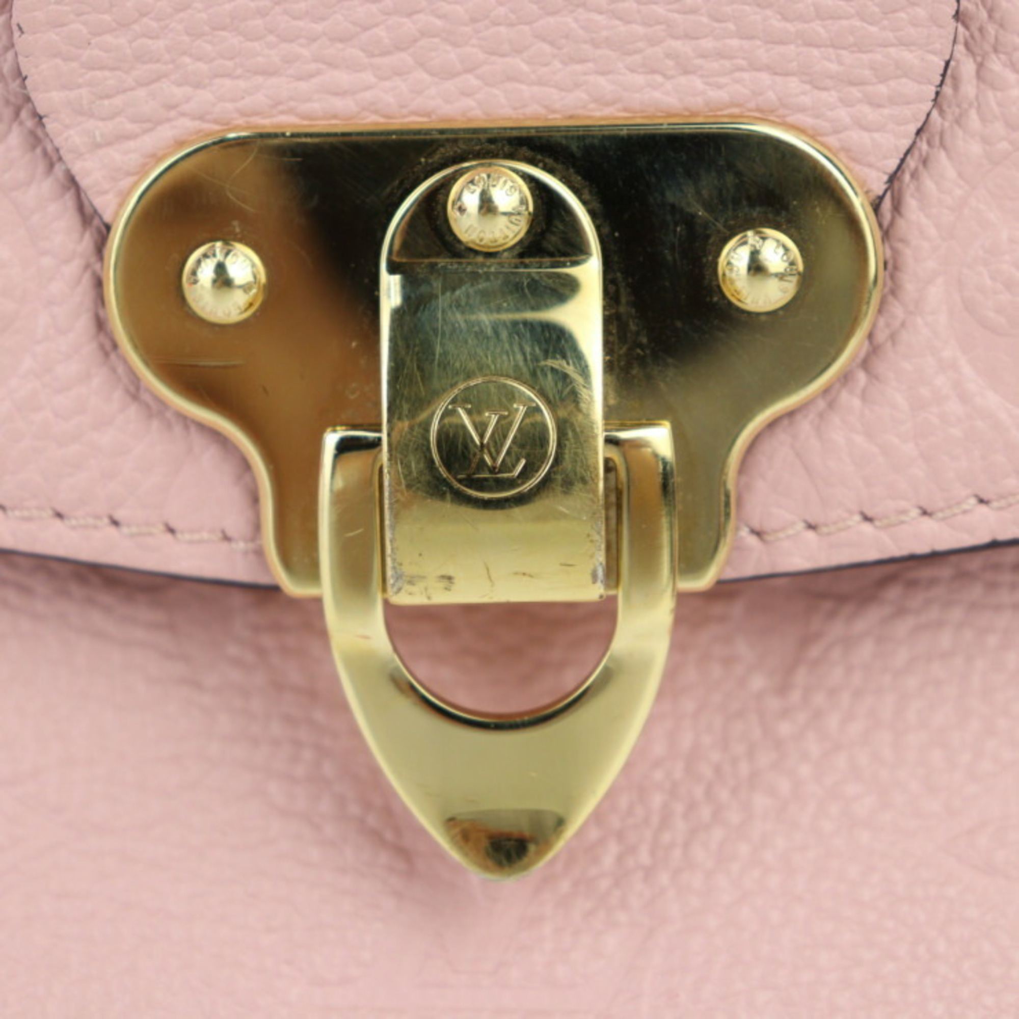 LOUIS VUITTON Louis Vuitton Georges BB Monogram Empreinte Handbag M53942 Leather Rose Poodle Shoulder Bag