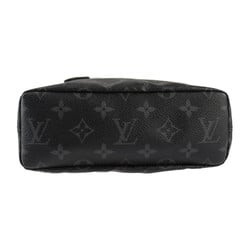 LOUIS VUITTON Louis Vuitton Nano Bag Fragment Hiroshi Fujiwara Collaboration Shoulder M43418 Monogram Eclipse Leather Black Grey Pochette