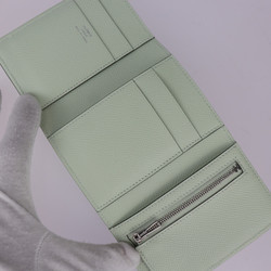 HERMES Hermes Bearn Combination Tri-fold Wallet - Epsom leather Vert Fizz B stamp