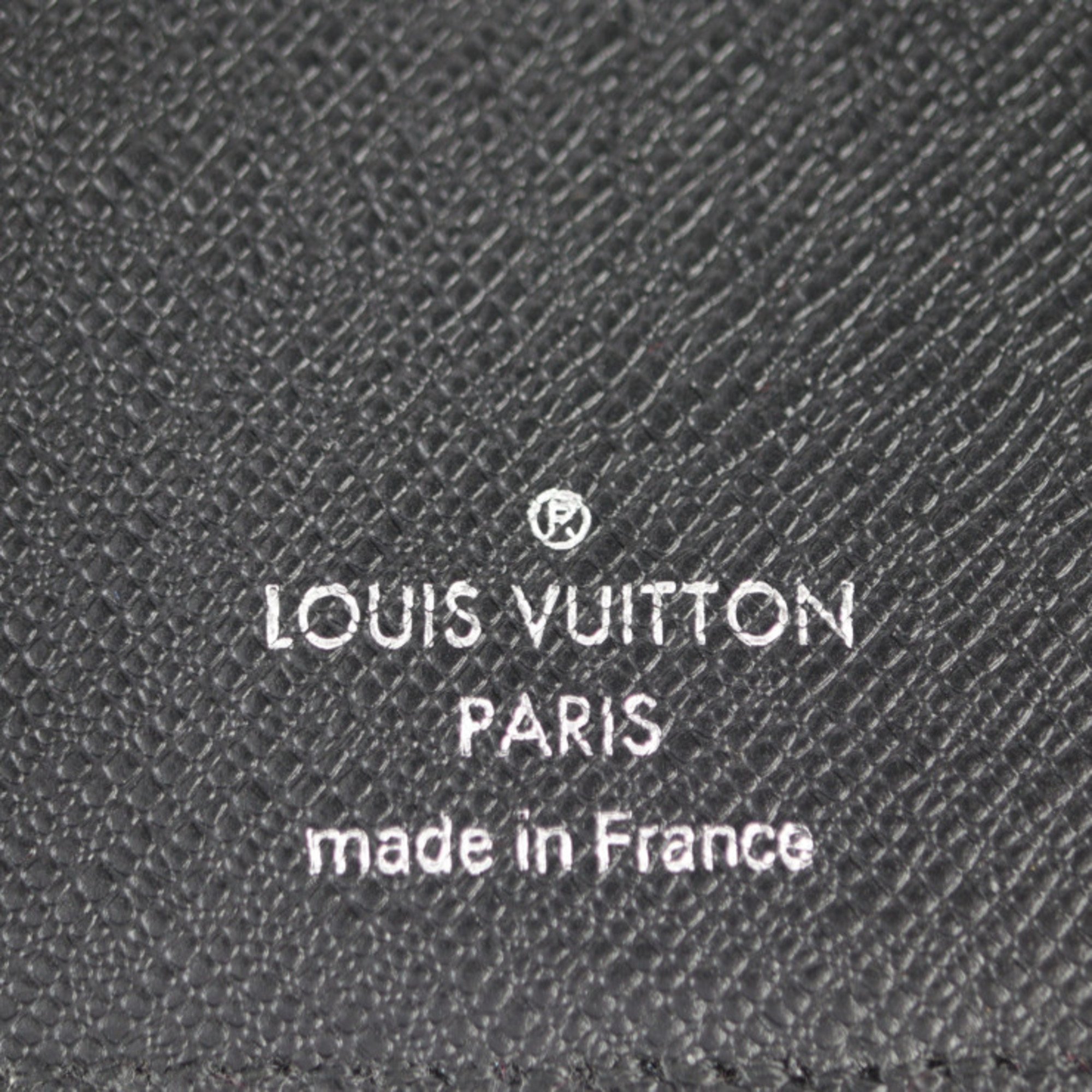 LOUIS VUITTON Louis Vuitton Organizer de Poche Business Card Holder/Card Case M30537 Taiga Ardoise Bi-fold Holder