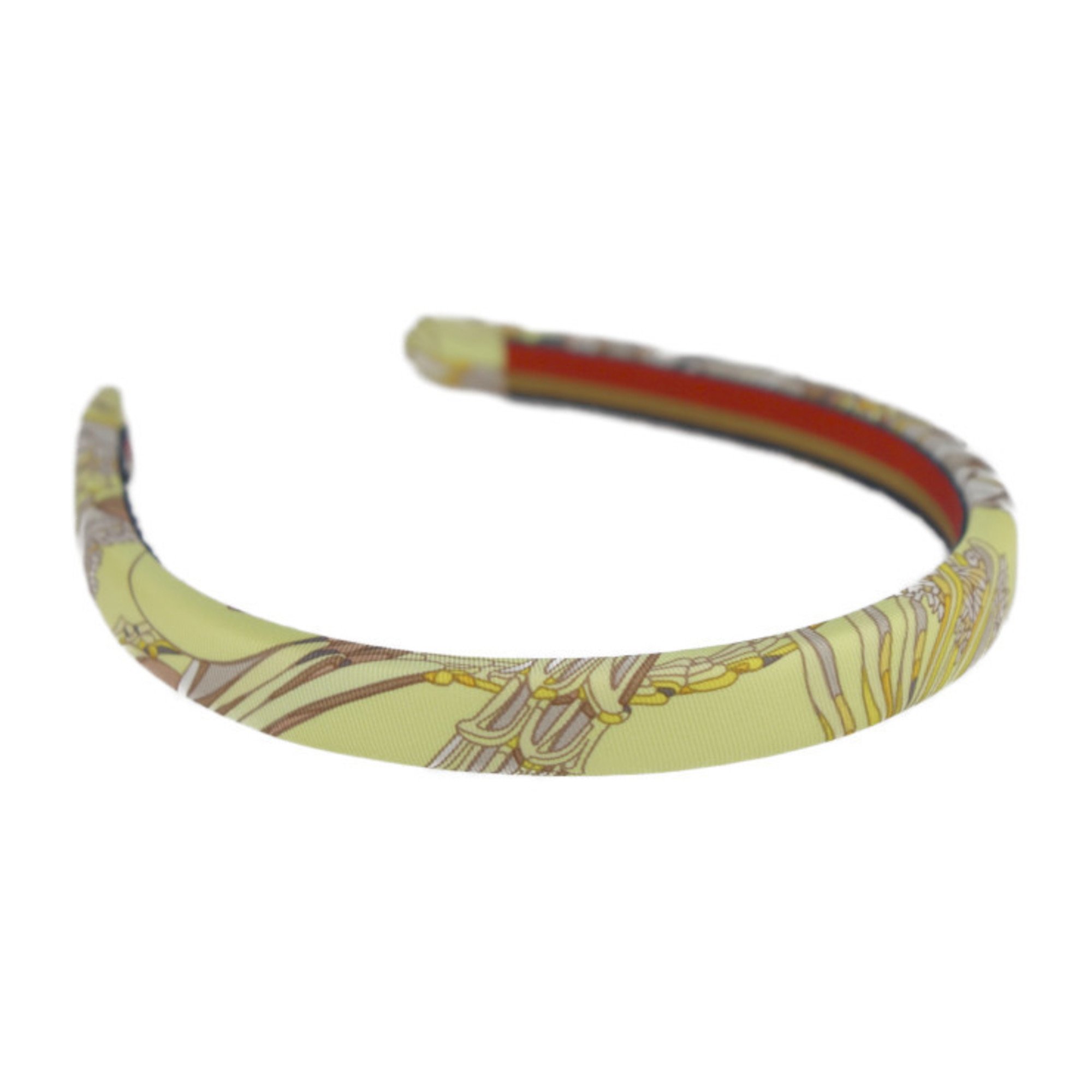 HERMES ELSA Fashion Accessories - Silk Yellow Multicolor Headband Hair