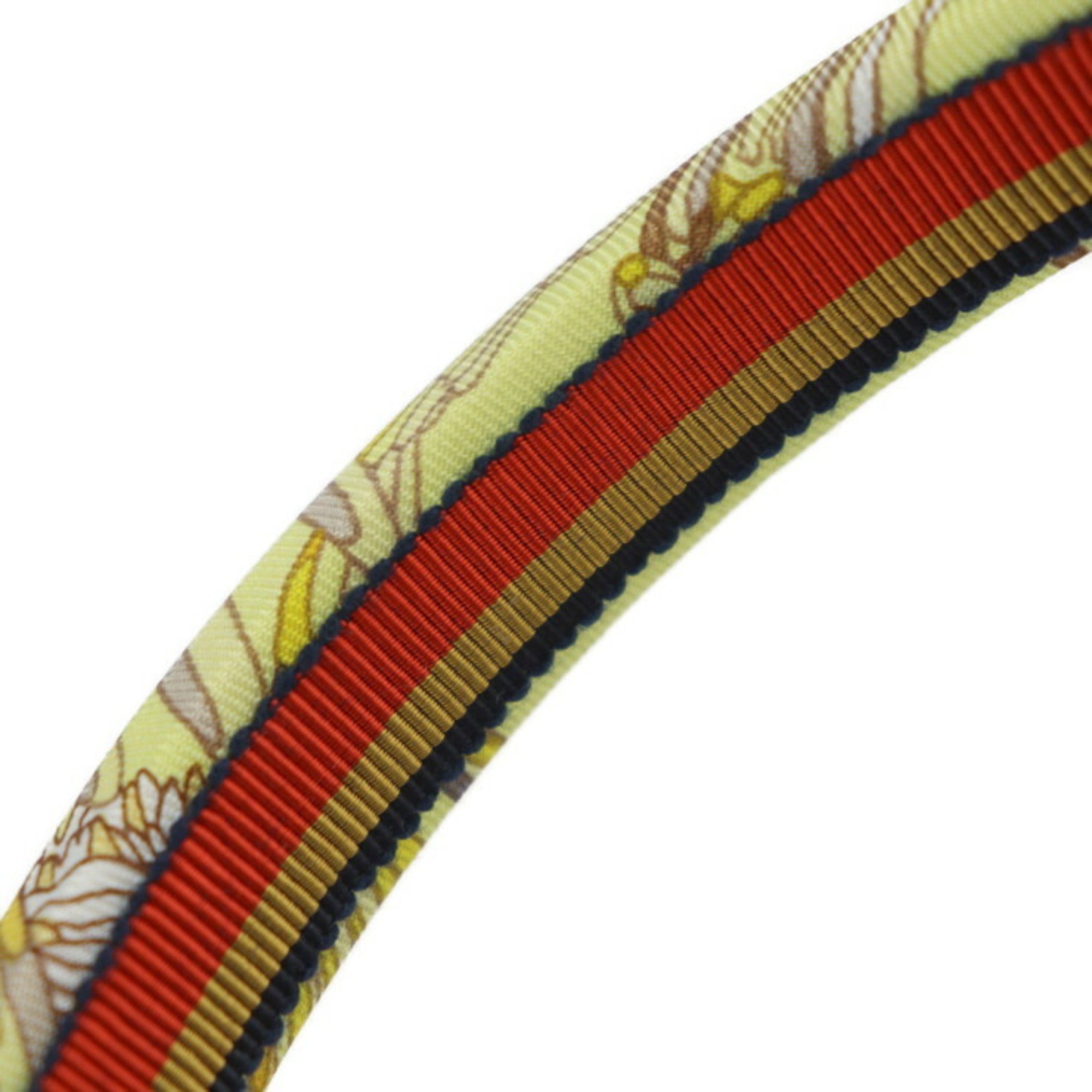 HERMES ELSA Fashion Accessories - Silk Yellow Multicolor Headband Hair