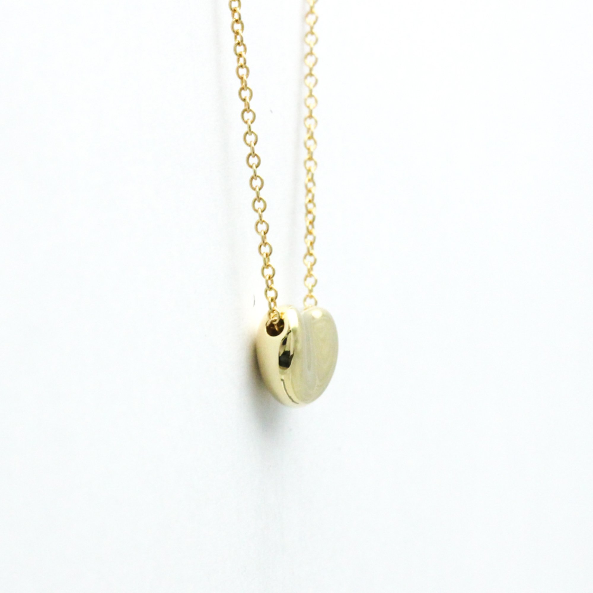 Tiffany Bean Yellow Gold (18K) Men,Women Fashion Pendant Necklace (Gold)