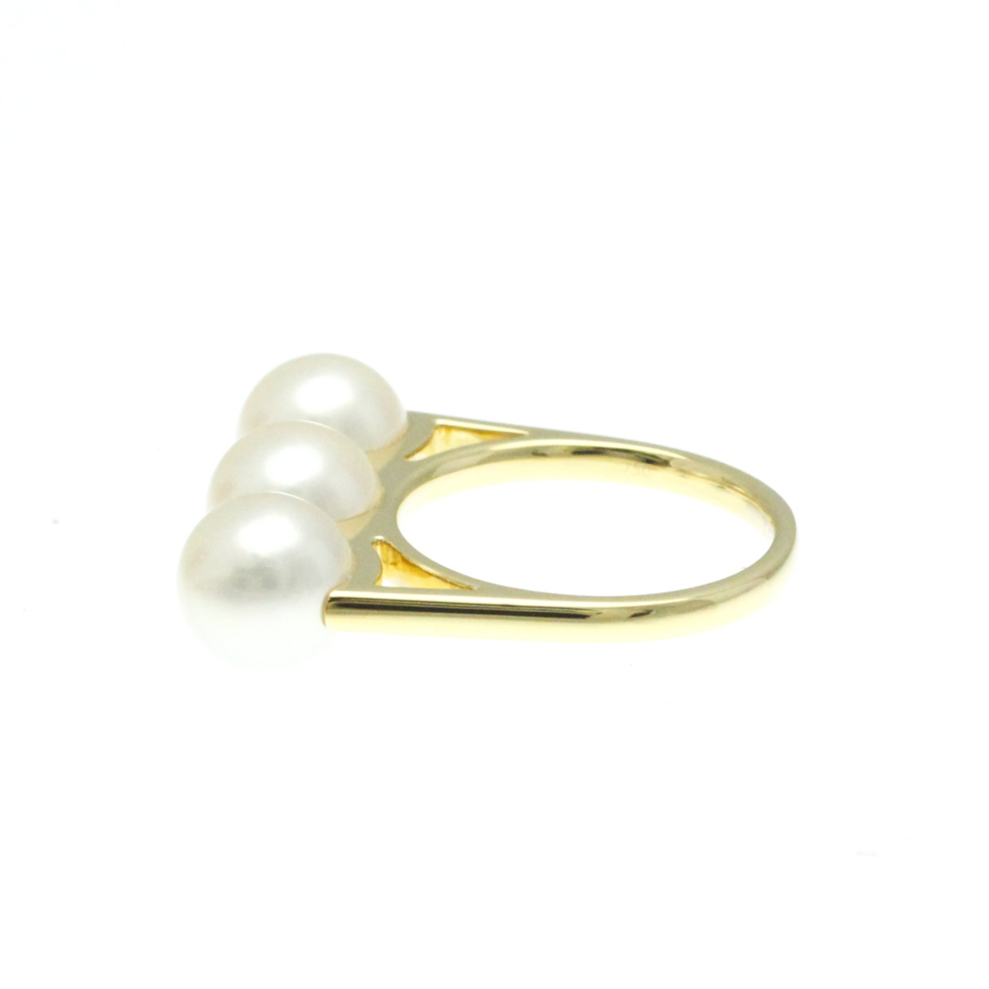 Tasaki Balance Era R-4418 Yellow Gold (18K) Fashion Pearl Band Ring Gold