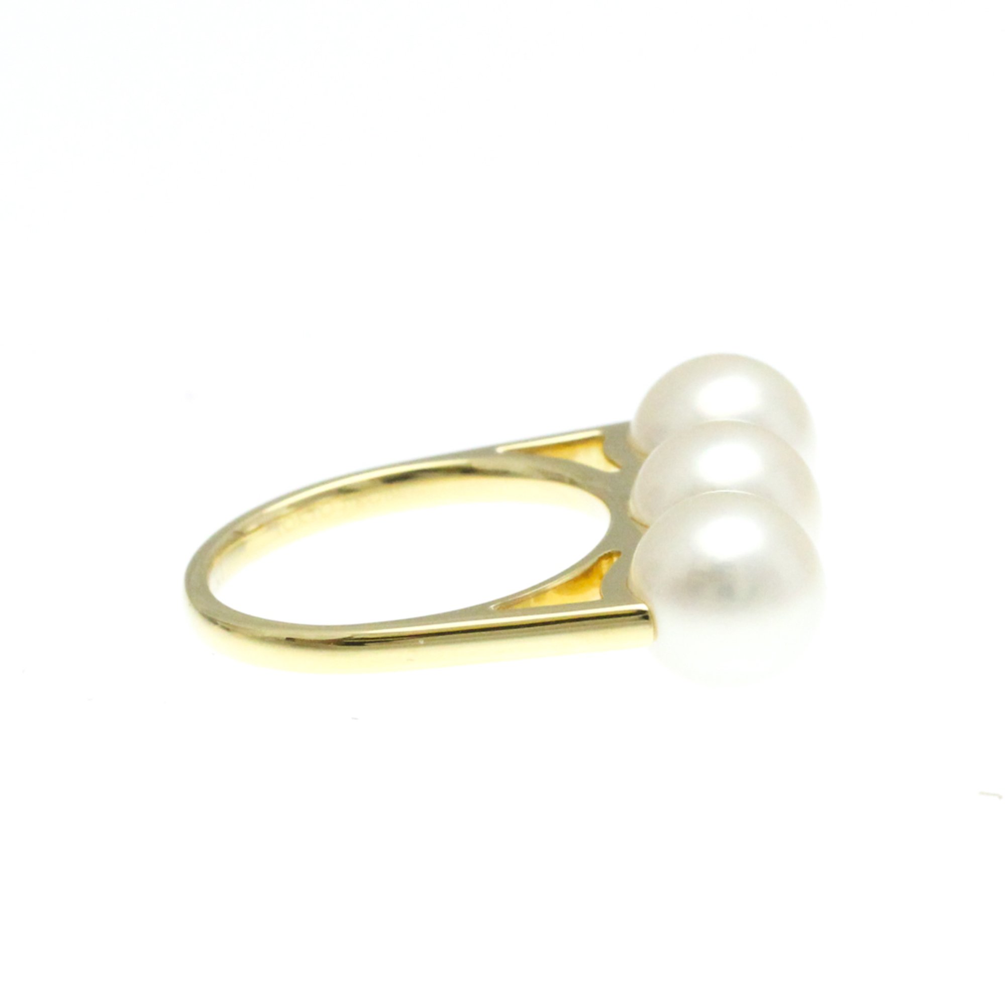 Tasaki Balance Era R-4418 Yellow Gold (18K) Fashion Pearl Band Ring Gold