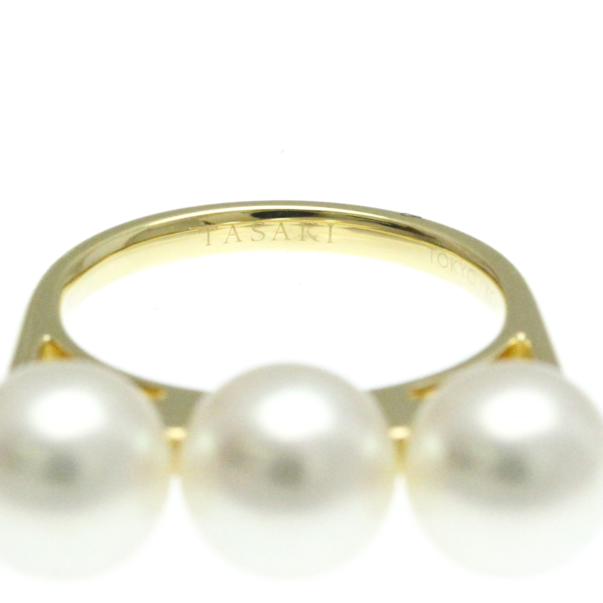 Tasaki Balance Era R-4418 Yellow Gold (18K) Fashion Pearl Band Ring Gold