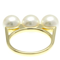 Tasaki Balance Era R-4418 Yellow Gold (18K) Fashion Pearl Band Ring Gold