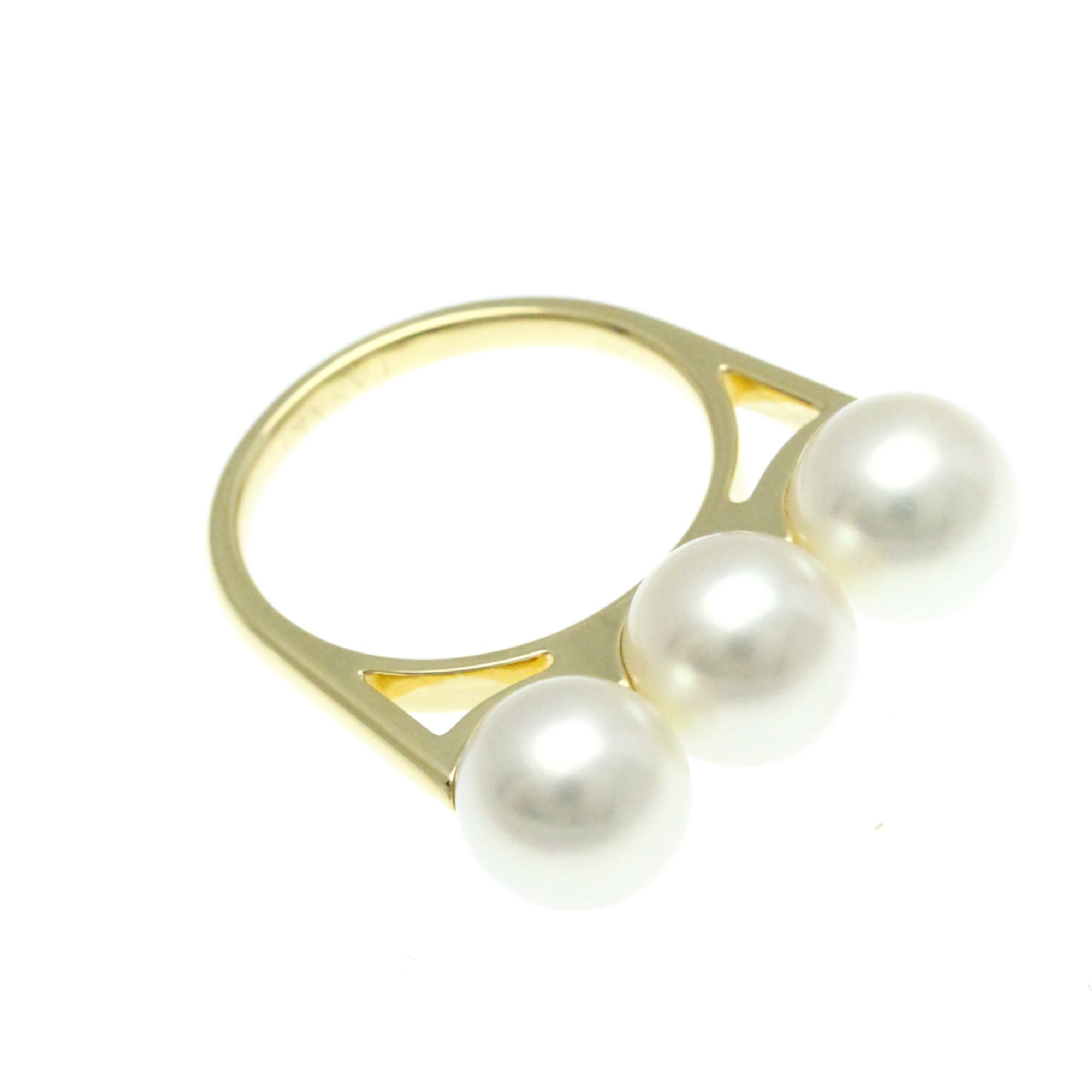 Tasaki Balance Era R-4418 Yellow Gold (18K) Fashion Pearl Band Ring Gold