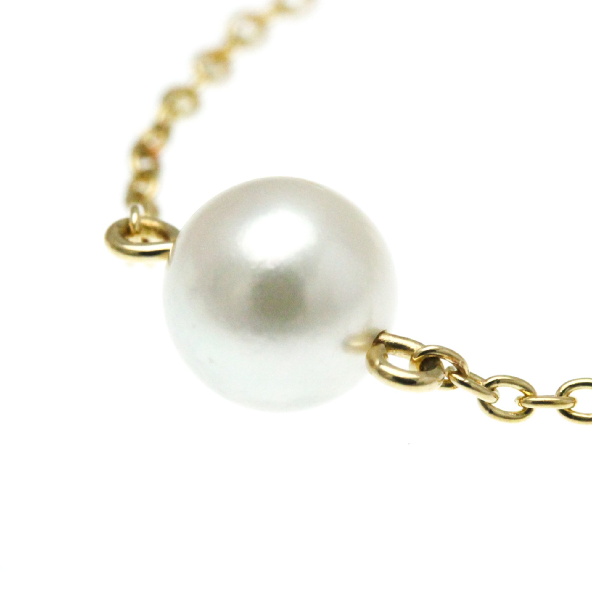 Tasaki Pearl Station Bracelet Yellow Gold (18K) Pearl Charm Bracelet Gold