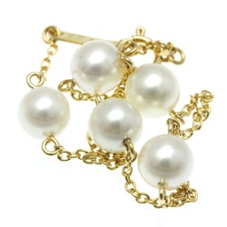 Tasaki Pearl Station Bracelet Yellow Gold (18K) Pearl Charm Bracelet Gold