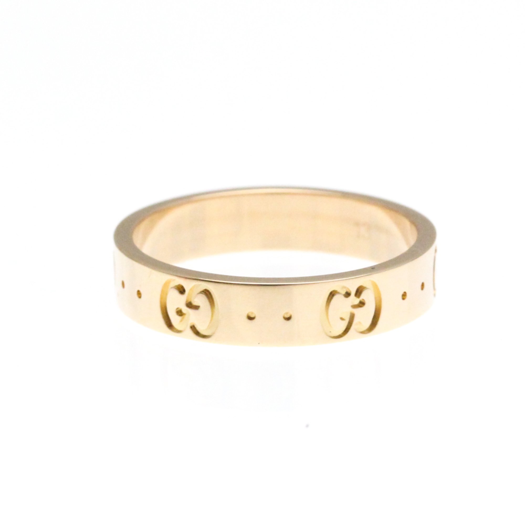 Gucci Icon Pink Gold (18K) Fashion No Stone Band Ring Pink Gold