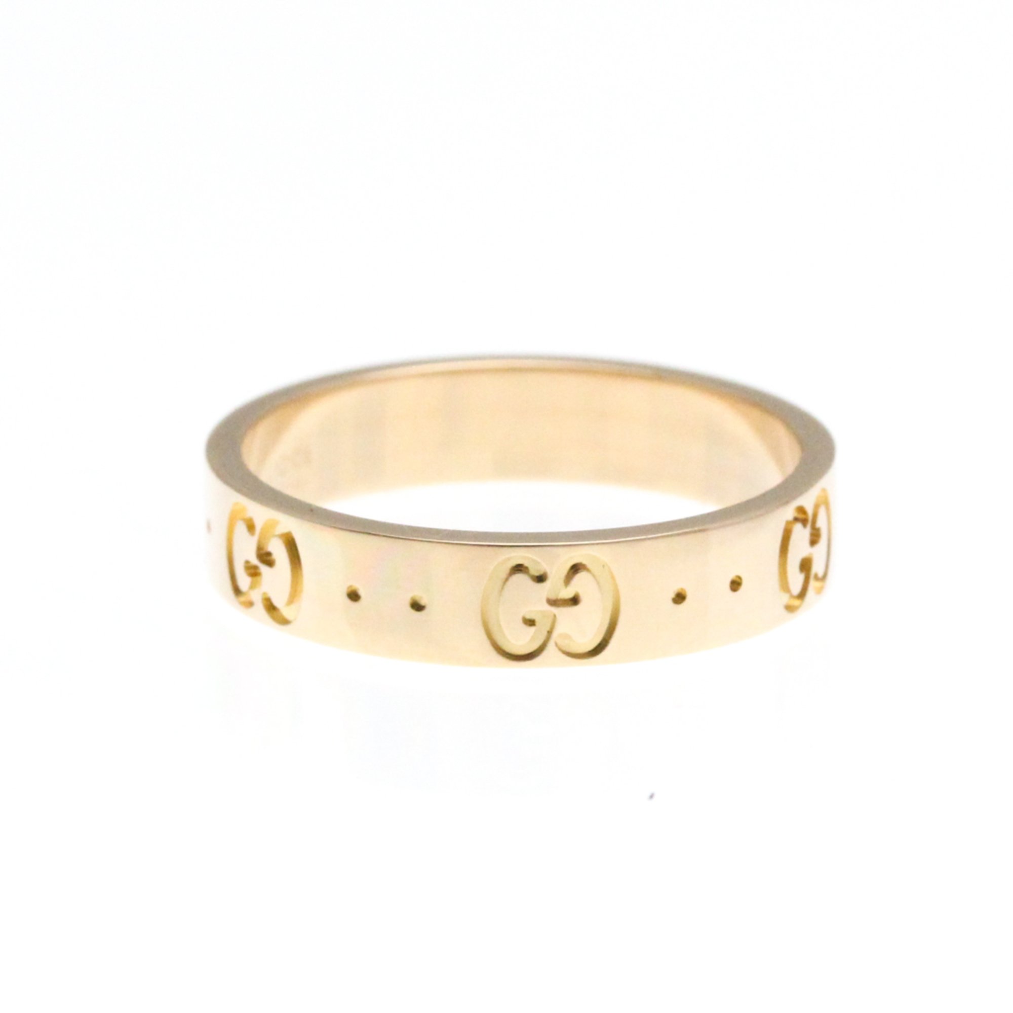 Gucci Icon Pink Gold (18K) Fashion No Stone Band Ring Pink Gold