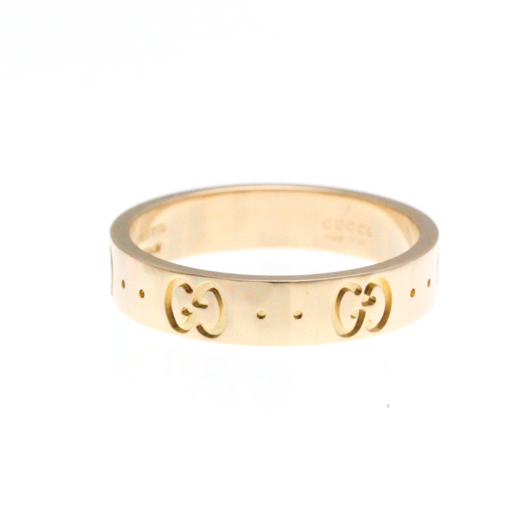 Gucci Icon Pink Gold (18K) Fashion No Stone Band Ring Pink Gold