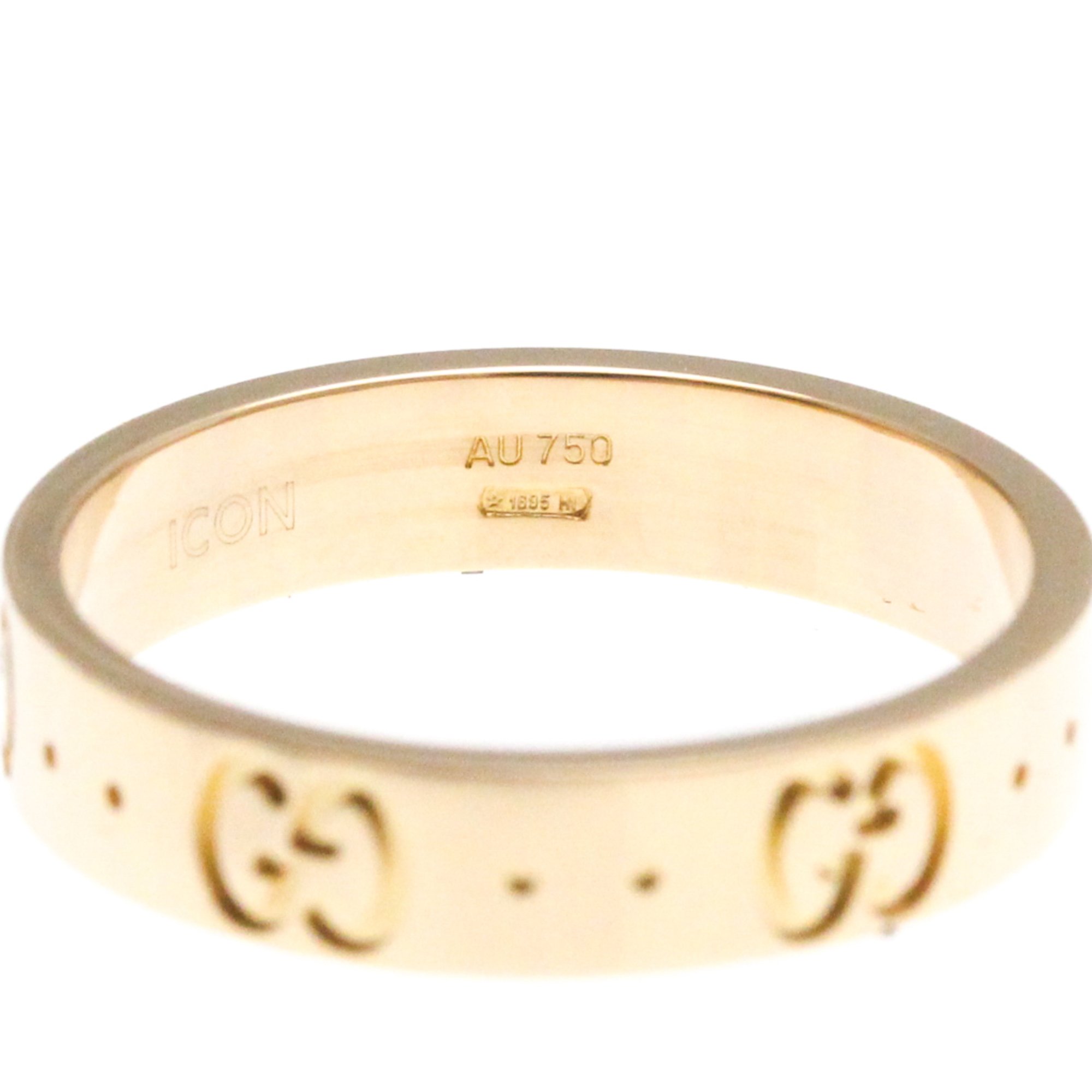 Gucci Icon Pink Gold (18K) Fashion No Stone Band Ring Pink Gold