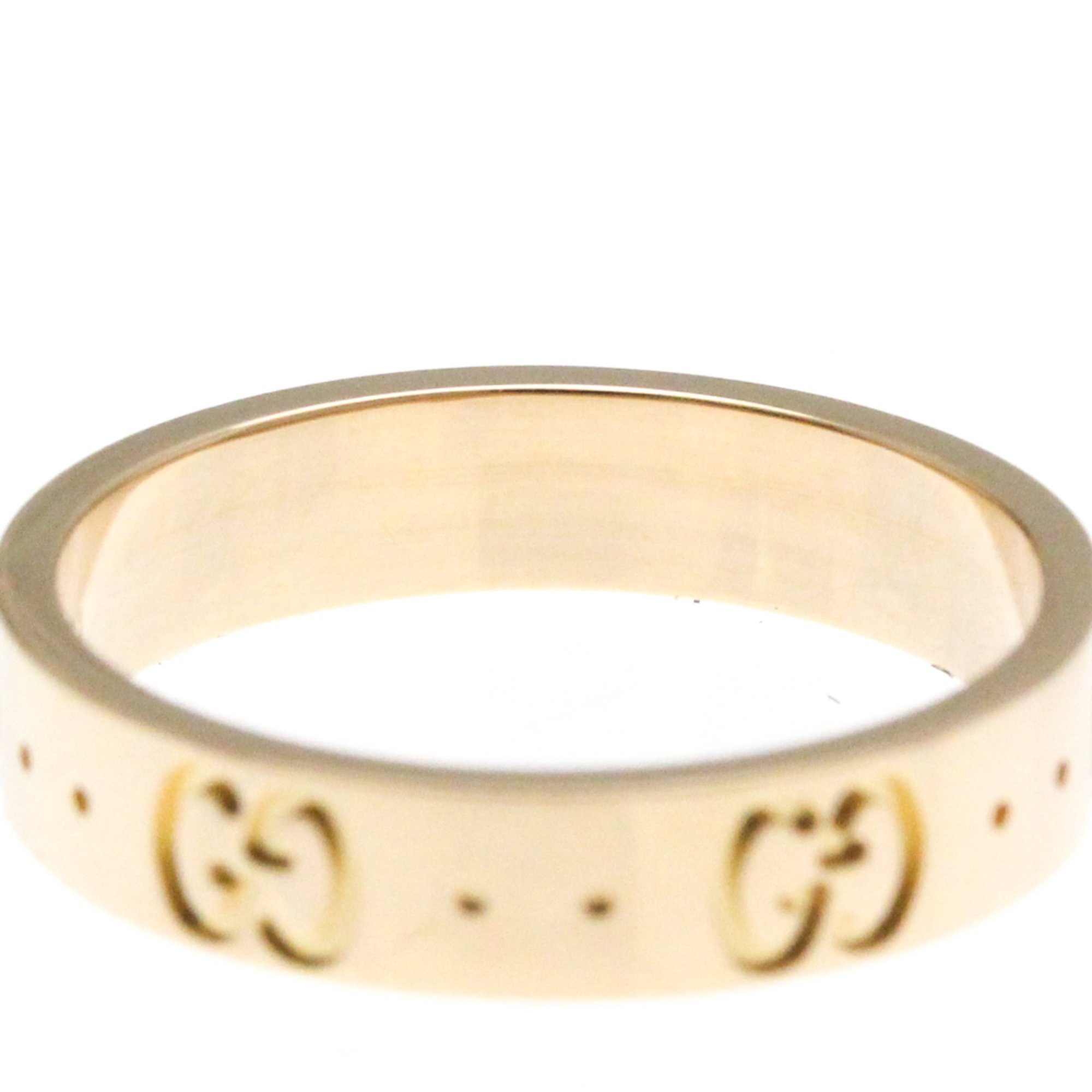 Gucci Icon Pink Gold (18K) Fashion No Stone Band Ring Pink Gold