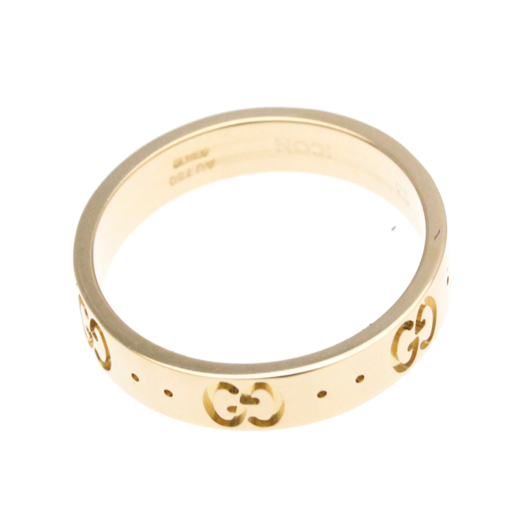 Gucci Icon Pink Gold (18K) Fashion No Stone Band Ring Pink Gold