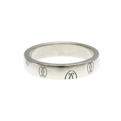 Cartier Happy Birthday White Gold (18K) Fashion No Stone Band Ring Silver