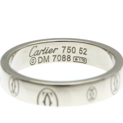 Cartier Happy Birthday White Gold (18K) Fashion No Stone Band Ring Silver