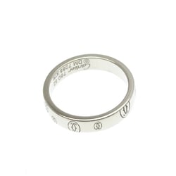 Cartier Happy Birthday White Gold (18K) Fashion No Stone Band Ring Silver