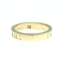 Bvlgari Double Logo Yellow Gold (18K) Fashion Diamond Band Ring Gold