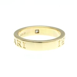 Bvlgari Double Logo Yellow Gold (18K) Fashion Diamond Band Ring Gold