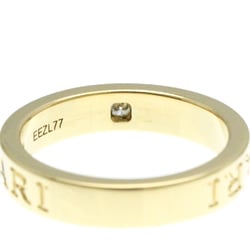 Bvlgari Double Logo Yellow Gold (18K) Fashion Diamond Band Ring Gold