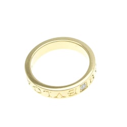 Bvlgari Double Logo Yellow Gold (18K) Fashion Diamond Band Ring Gold