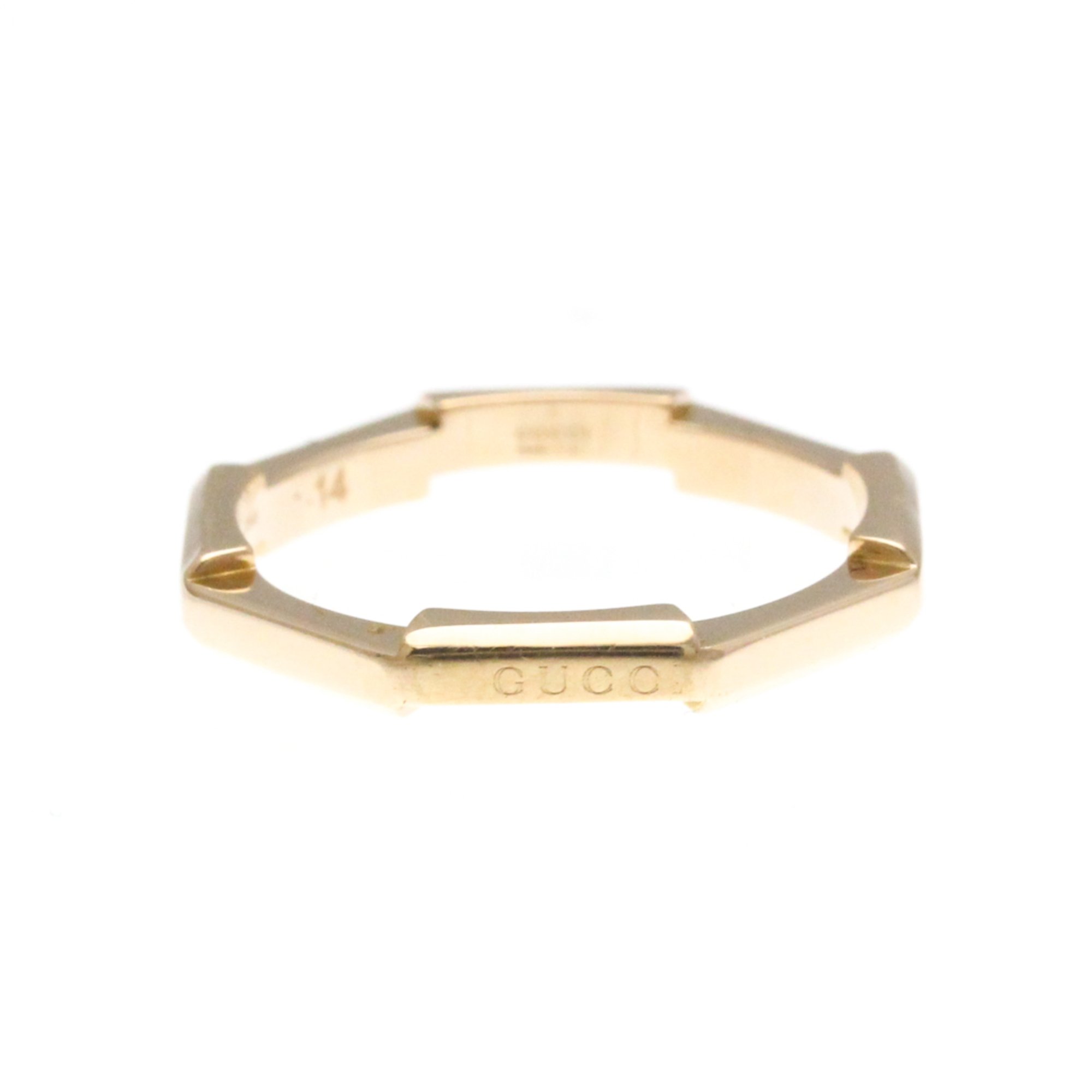 Gucci Link Toe Ring Pink Gold (18K) Fashion No Stone Band Ring Pink Gold