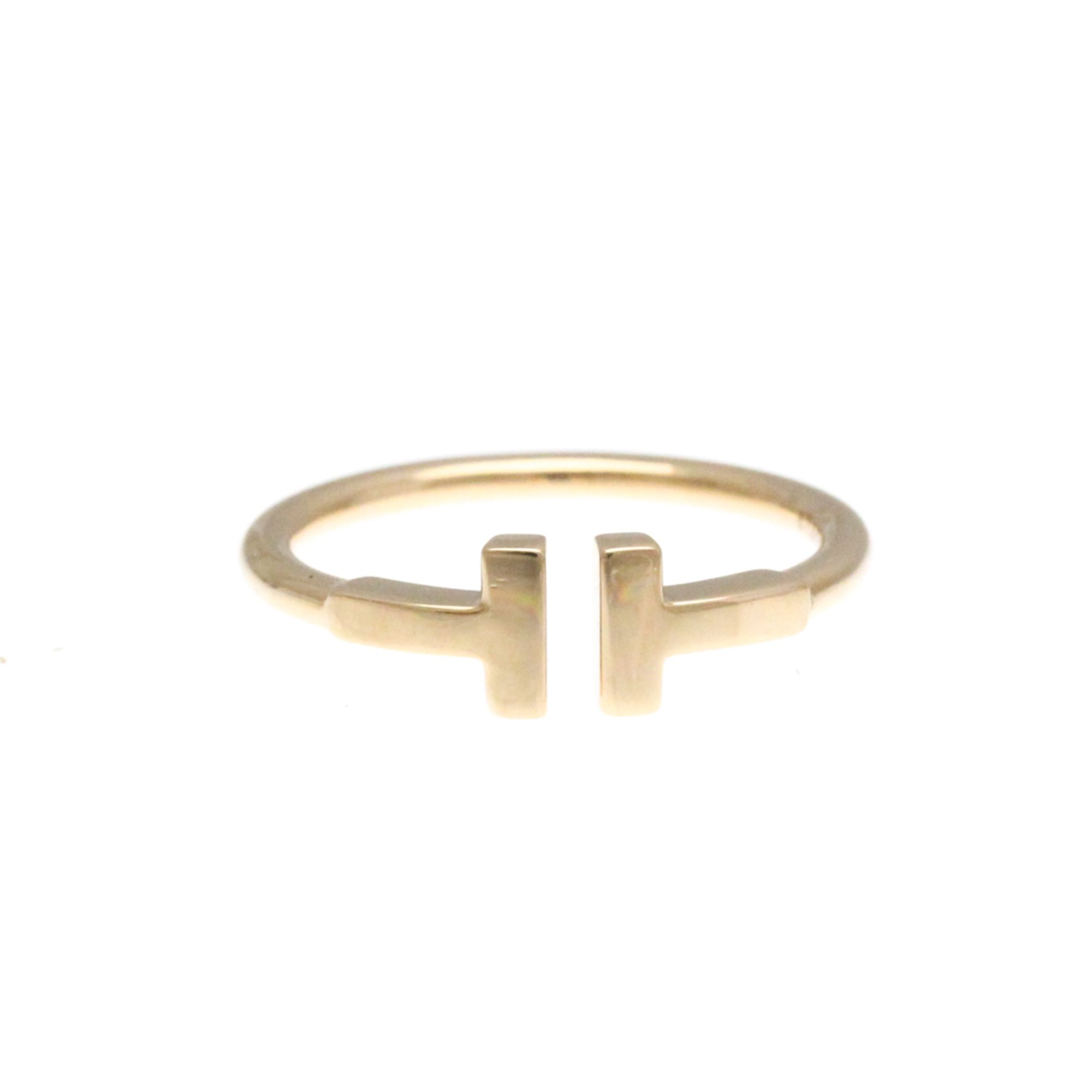 Tiffany T Wire Ring Pink Gold (18K) Fashion No Stone Band Ring Pink Gold