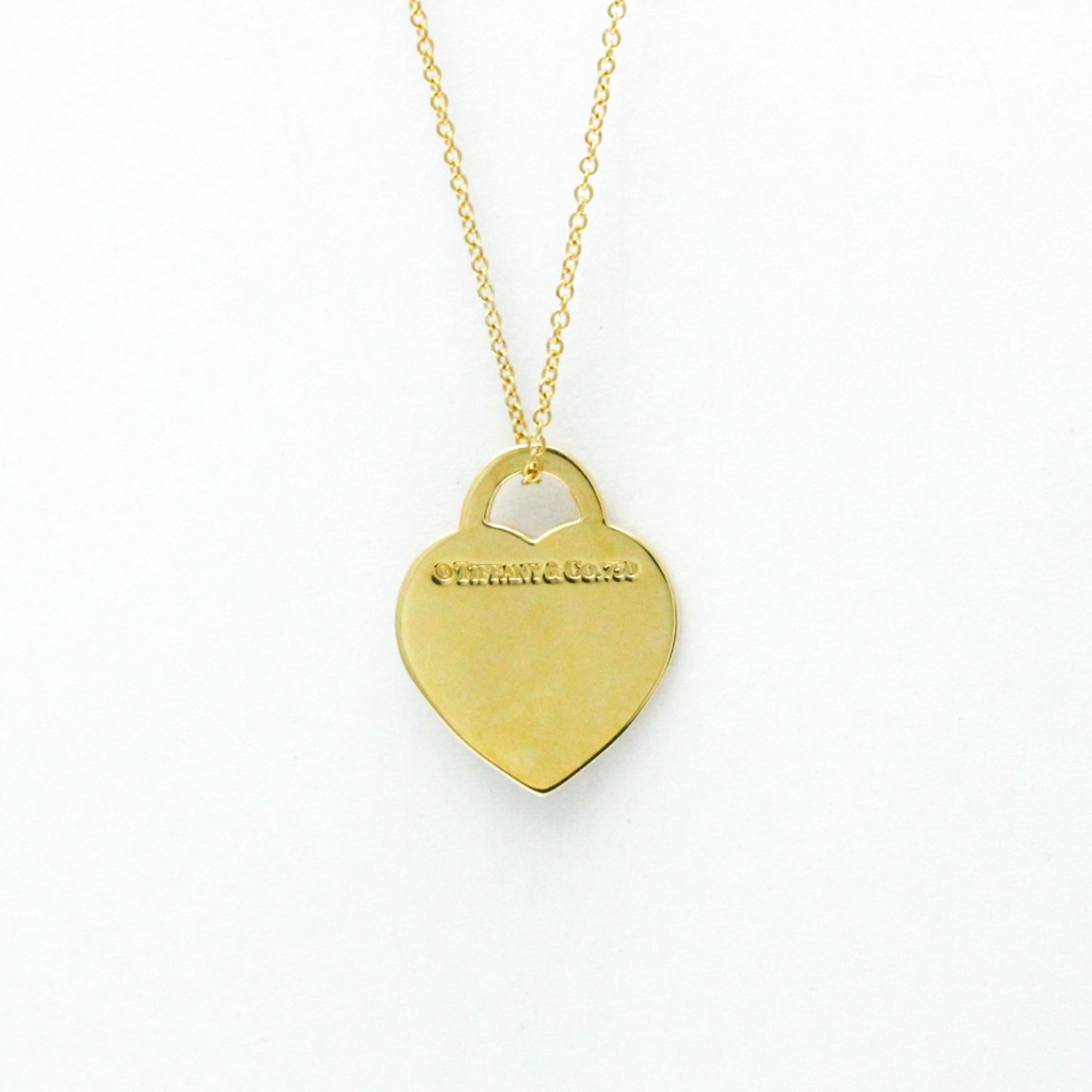 Tiffany Notes Heart Tag Necklace Yellow Gold (18K) Men,Women Fashion Pendant Necklace (Gold)