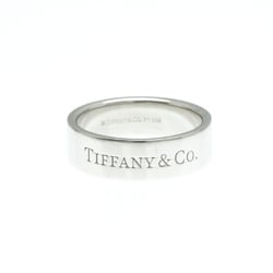 Tiffany Flat Band Ring Platinum Fashion Band Ring Silver