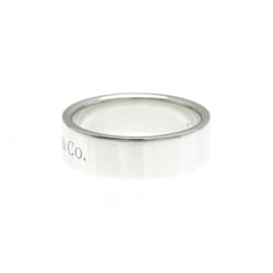 Tiffany Flat Band Ring Platinum Fashion Band Ring Silver