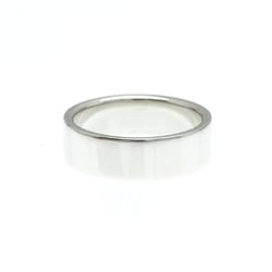 Tiffany Flat Band Ring Platinum Fashion Band Ring Silver