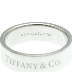 Tiffany Flat Band Ring Platinum Fashion Band Ring Silver