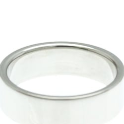 Tiffany Flat Band Ring Platinum Fashion Band Ring Silver