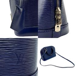 Louis Vuitton LOUIS VUITTON Handbag Shoulder Bag Epi Alma BB Leather Indigo Blue M40855 z2692