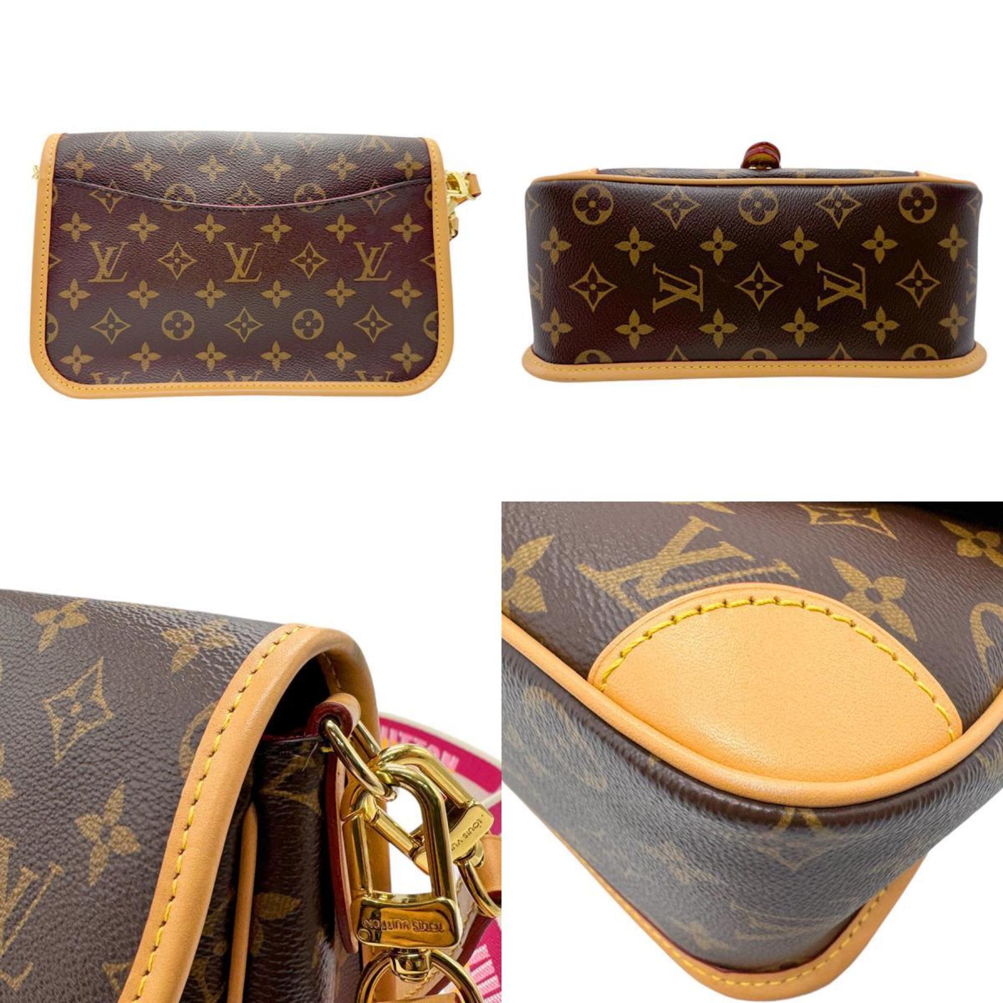 Louis Vuitton LOUIS VUITTON Shoulder Bag Monogram Diane NM PM Canvas Brown Women's M46049 z2724