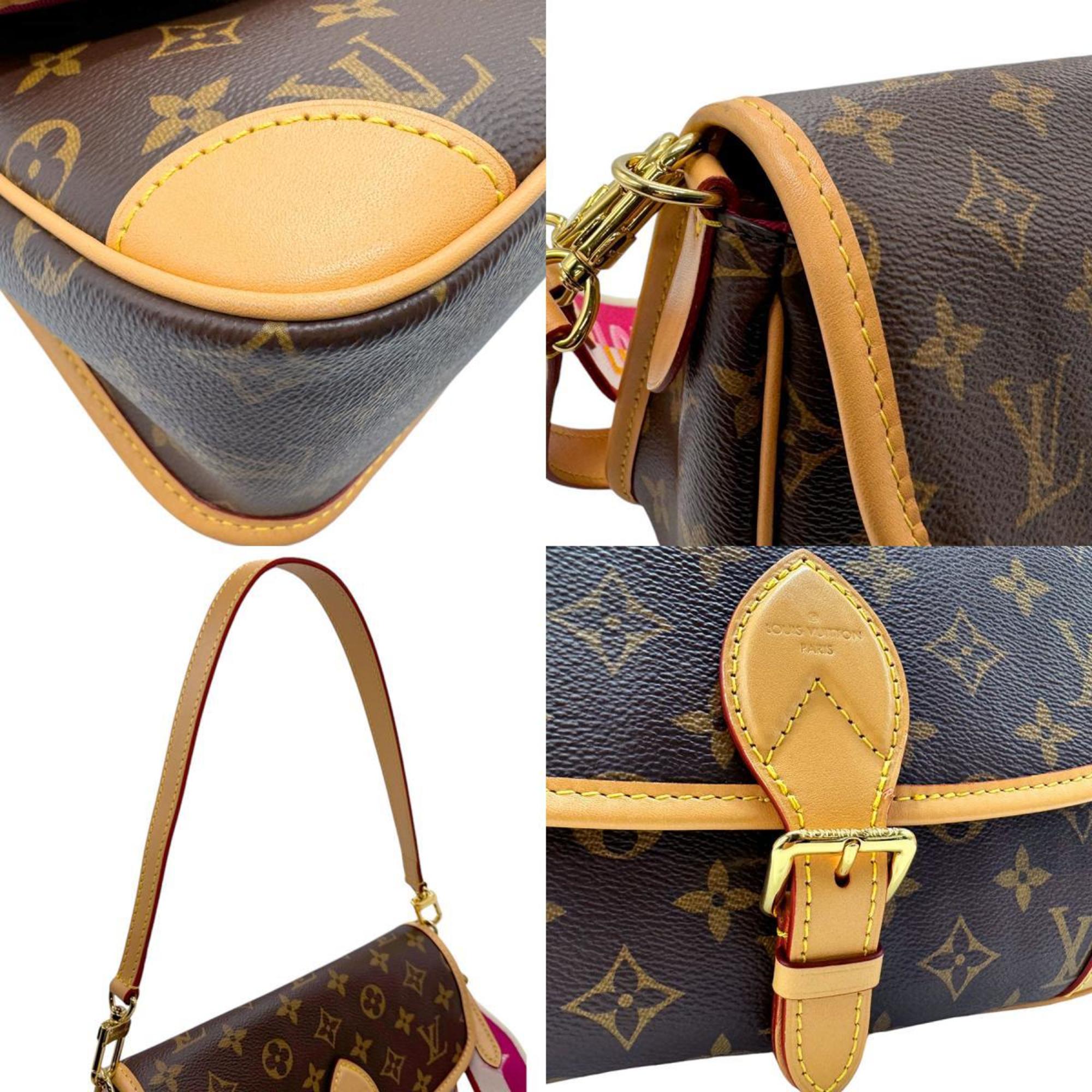 Louis Vuitton LOUIS VUITTON Shoulder Bag Monogram Diane NM PM Canvas Brown Women's M46049 z2724