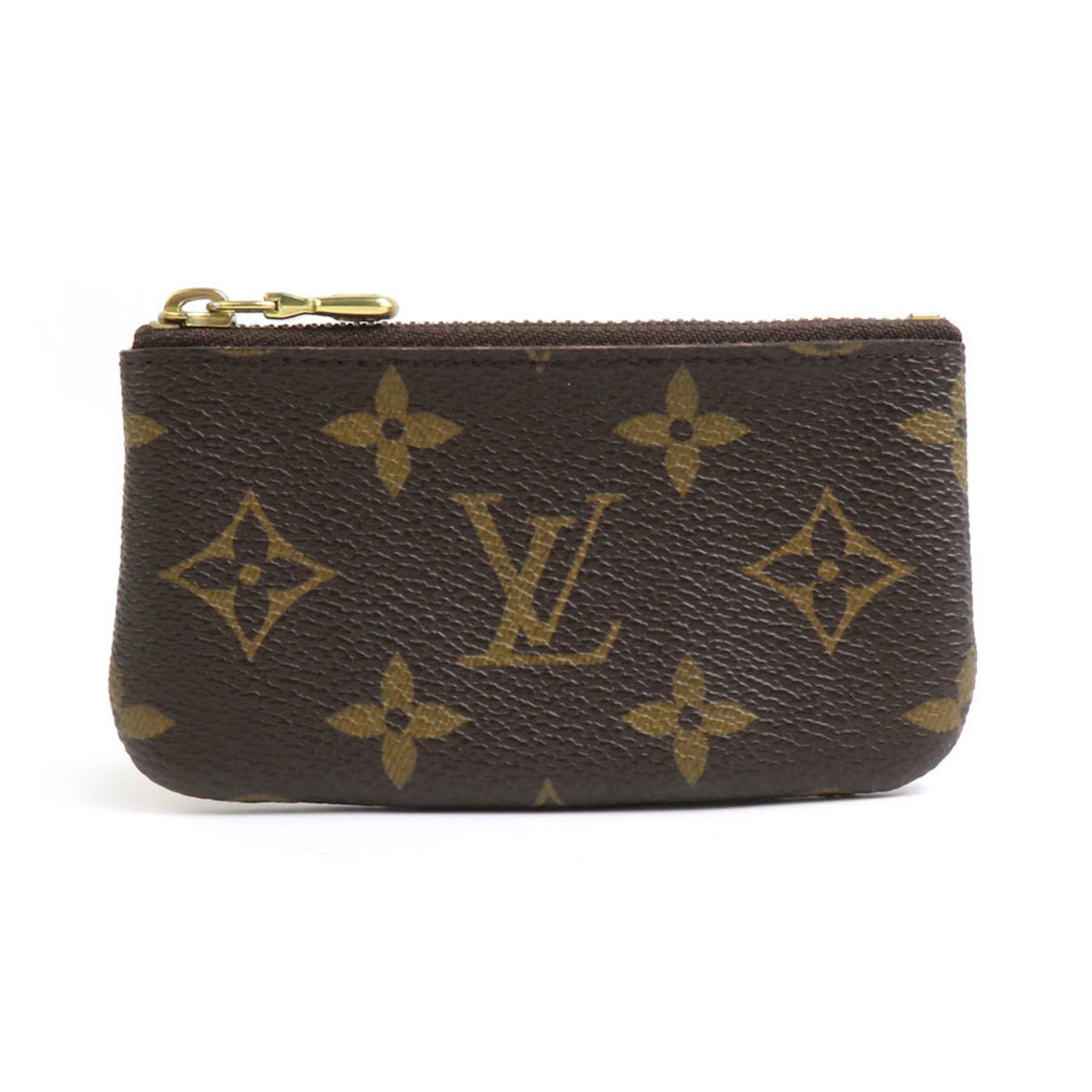 Louis Vuitton LOUIS VUITTON Wallet/Coin Case Monogram Pochette Cle Canvas Brown Gold Men's Women's M62650 e59479f