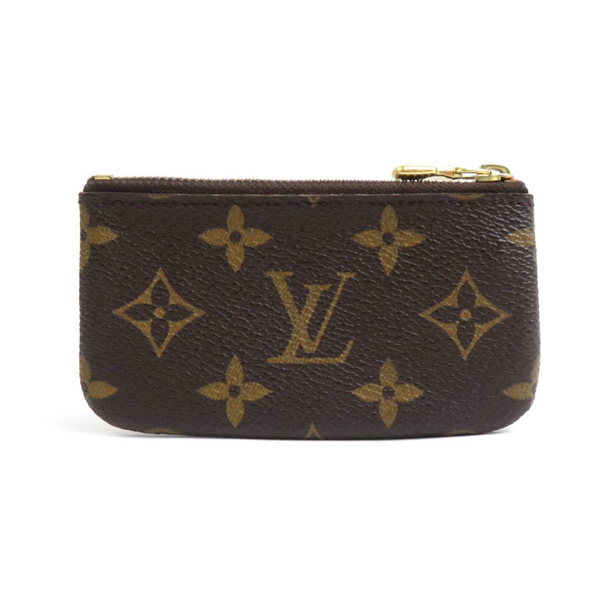 Louis Vuitton LOUIS VUITTON Wallet/Coin Case Monogram Pochette Cle Canvas Brown Gold Men's Women's M62650 e59479f