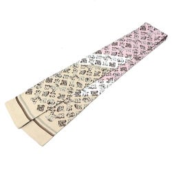 Louis Vuitton Scarf Muffler Silk Pink Beige Multicolor Women's M70417 e59504k